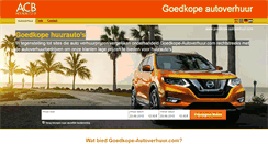 Desktop Screenshot of goedkope-autoverhuur.com